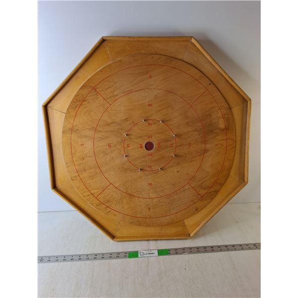 Wooden Crokinole Board 27.5", Cannot Ship
