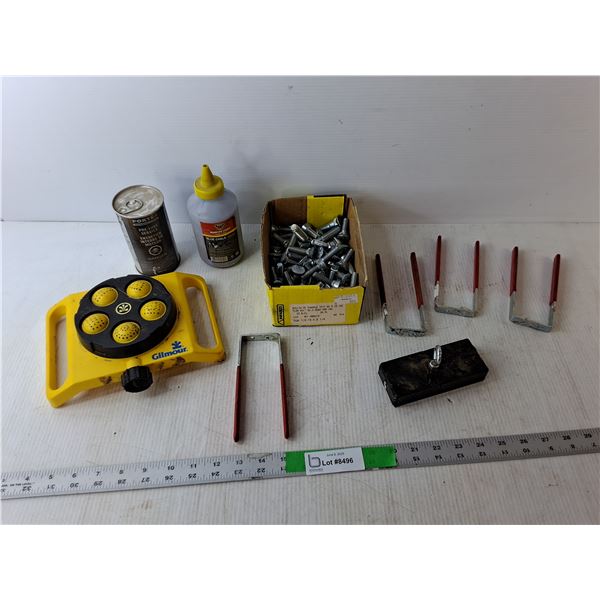 Marking Chalk, Bolts, Sprinkler, Misc.