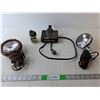 Image 1 : (2) Vintage Automotive Spotlights, BBs & Magnetic Heater