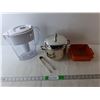 Image 1 : Kitchen Lot- Brita Pitcher, Ice Bucket, Tupperware Container