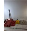 Image 1 : Wheelstop, Framing Square, Plastic Crate, Misc.