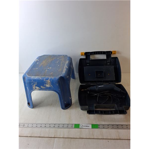 Step Stool & Mastercraft Rotary Tool- Powers On & Case