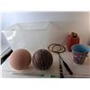 Image 1 : 5L Jerry Can, (2) Basketballs, (2) Badminton Racquets, Misc.-Cannot Ship