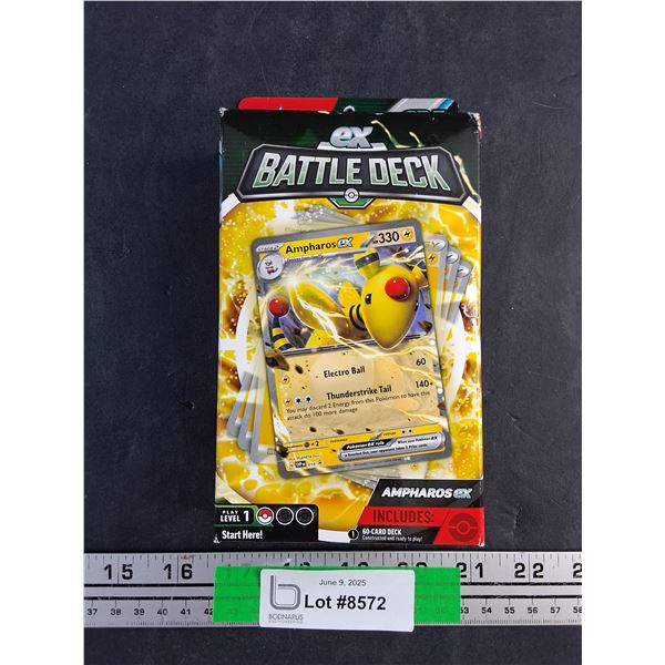 Pokemon- Ampharos ex Battle Deck , NIB-Cannot Guarantee Authenticity