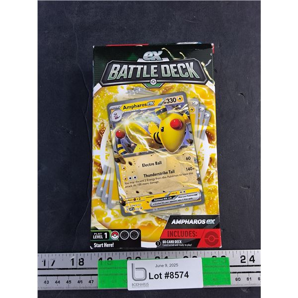 Pokemon- Ampharos ex Battle Deck , NIB-Cannot Guarantee Authenticity