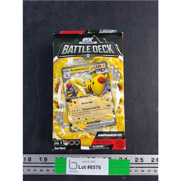 Pokemon- Ampharos ex Battle Deck , NIB-Cannot Guarantee Authenticity