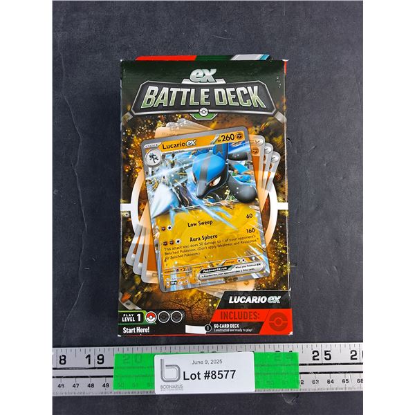 Pokemon- Lucario ex Battle Deck , NIB-Cannot Guarantee Authenticity