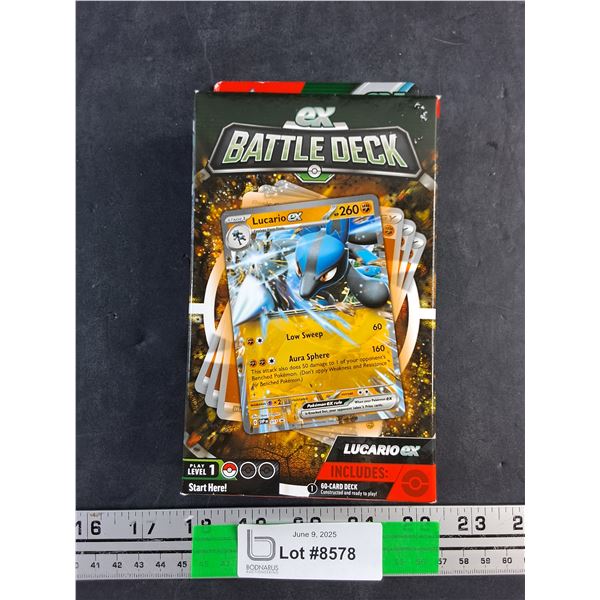 Pokemon- Lucario ex Battle Deck , NIB-Cannot Guarantee Authenticity