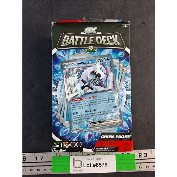 Pokemon- Chien Pao ex Battle Deck , NIB-Cannot Guarantee Authenticity