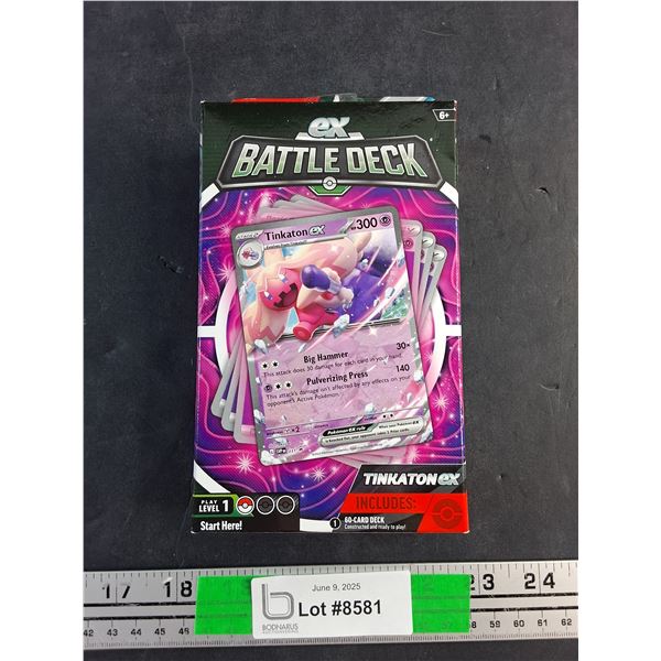 Pokemon- Tinkaton ex Battle Deck , NIB-Cannot Guarantee Authenticity