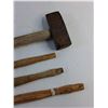 Image 2 : Hammer and Wooden Hammer Handles
