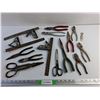 Image 1 : Tin Shears, Pliers, Carpenters Squares, Scissors