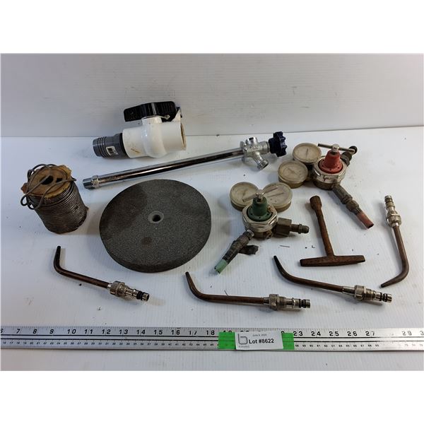 Gauges, Soldering Wire, Cutting Torch Nozzle, Grinding Disk and Misc