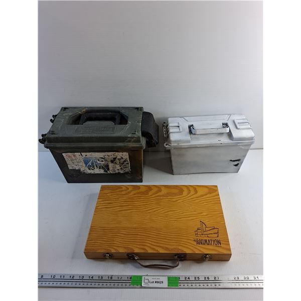 Disney Animation Box and (2) Dry Boxes