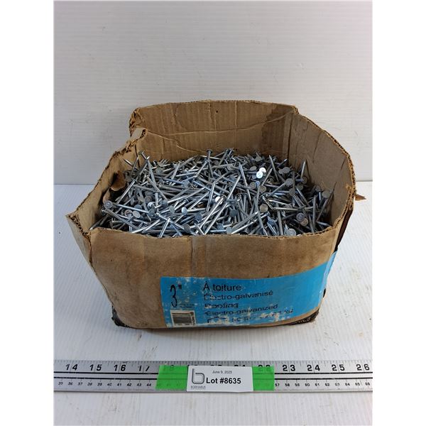 3" Electro Galvanized Roofing Nails-Cannot Ship