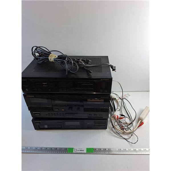 (4) Pioneer Disk & Cassette Players and Accessories - As Is