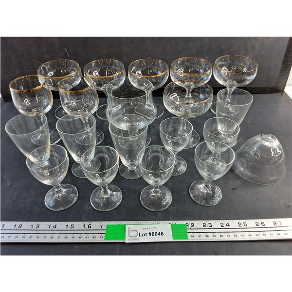 Various Glass Goblets