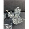 Image 2 : Crystal Butter Dish, Tray, Cream & Sugar Set and Rolex Sugar Spoon