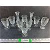 Image 1 : Crystal Goblets and (2) Vases