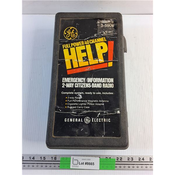 Full Power 40 Channel 2 Way Citizens Band Radio - As Is