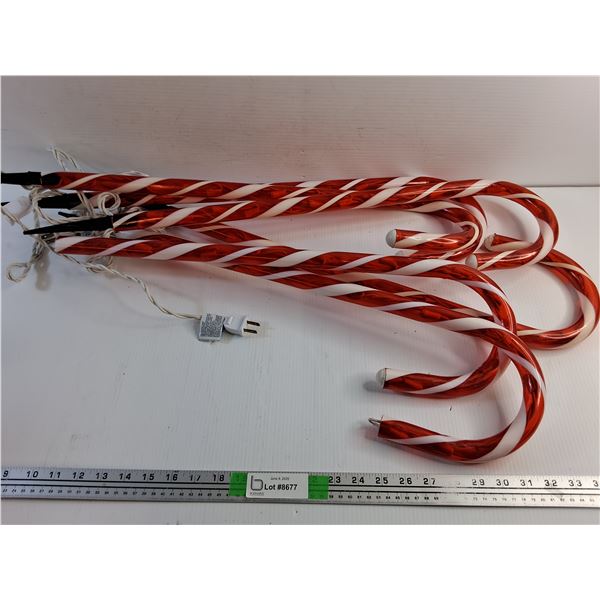 Light Up Christmas Candy Cane Decor - As Is-Cannot Ship