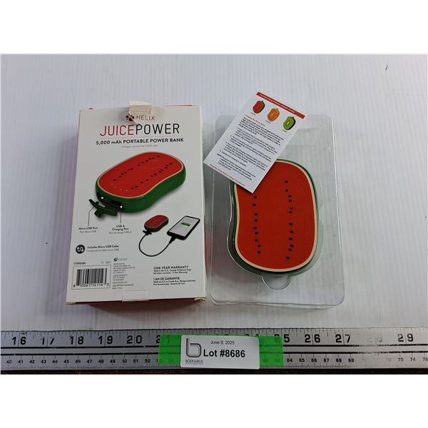 Juice Power 5000 mAh Portable Power Bank