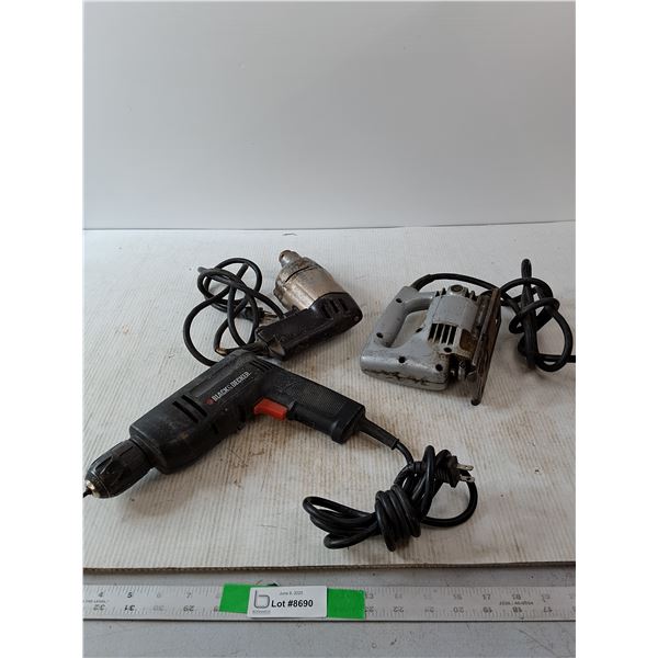 Black & Decker Drills and Reciprocating Saw - As Is