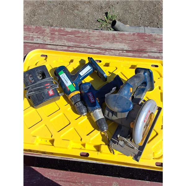 ** Ryobi Drill and Saw with Battery Charger