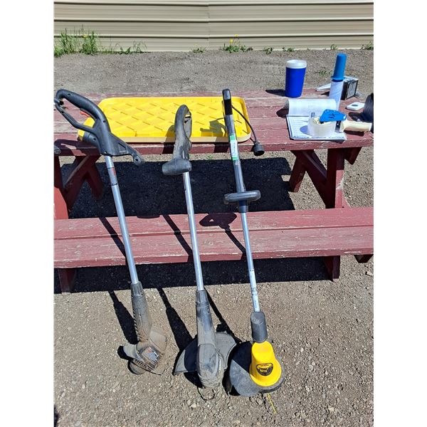 ** 3 Electric Weedeaters Trimmers( all Working)-Cannot Ship