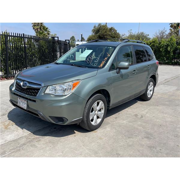 SUBA FORESTER  2016 APPT/DUP-T SMOG