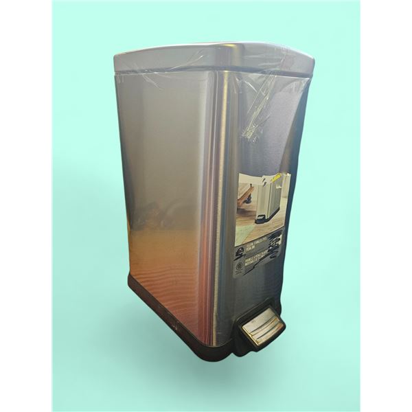 stainless steel trash can
