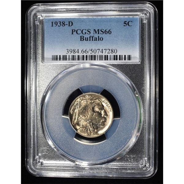 1938-D BUFFALO NICKEL PCGS MS-66