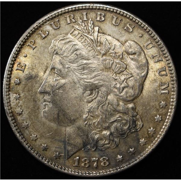 1878 7/8 TF MORGAN DOLLAR CH AU