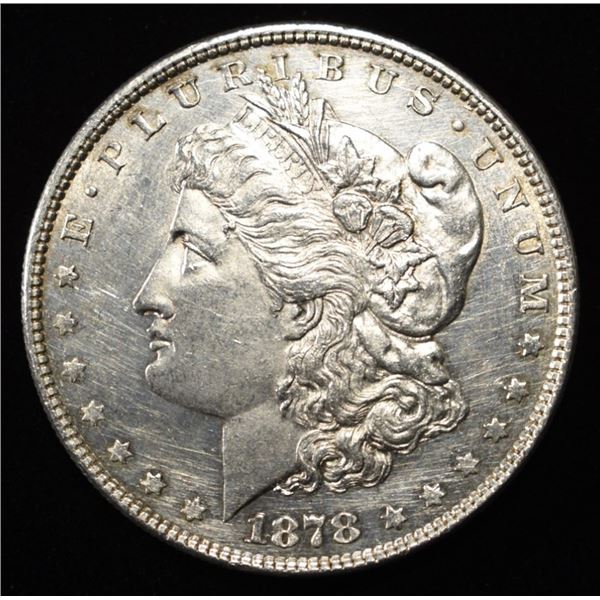 1878 8TF MORGAN DOLLAR BU