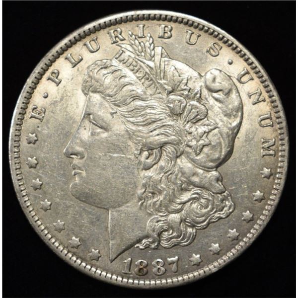 1887-O MORGAN DOLLAR AU/BU