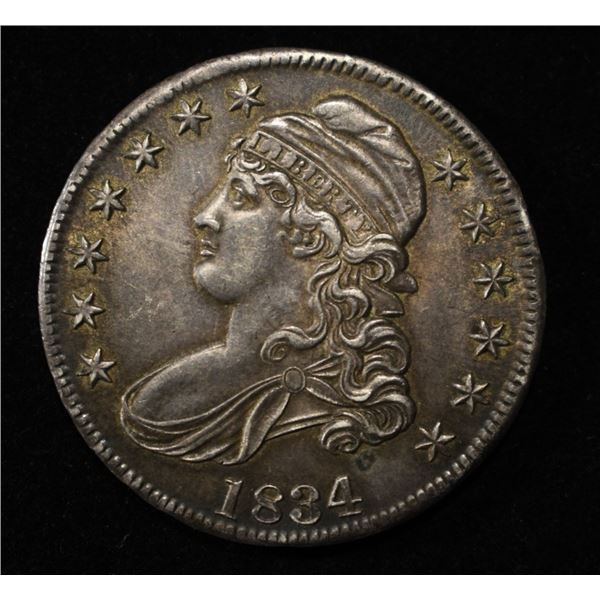 1834 CAPPED BUST HALF DOLLAR UNC