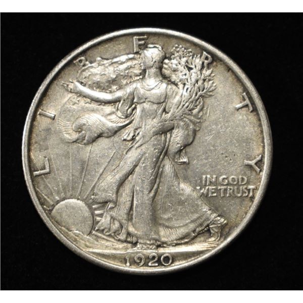 1920 WALKING LIBERTY HALF DOLLAR AU