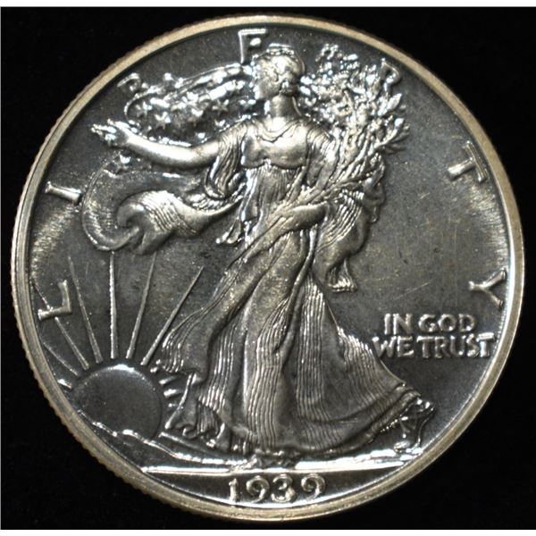 1939 WALKING LIBERTY HALF DOLLAR SUPERB GEM PROOF