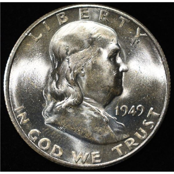 1949-S FRANKLIN HALF DOLLAR GEM BU