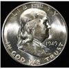 Image 1 : 1949-S FRANKLIN HALF DOLLAR GEM BU