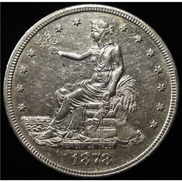 1878-S TRADE DOLLAR AU