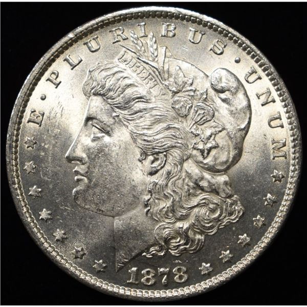 1878 7TF REV 79 MORGAN DOLLAR CH/GEM BU