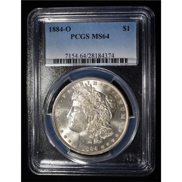 1884-O MORGAN DOLLAR PGCS MS64