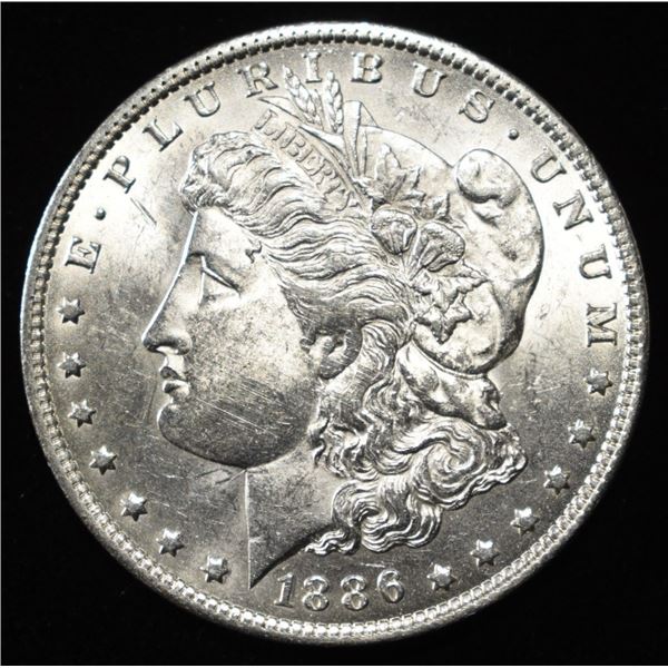 1886-O MORGAN DOLLAR AU/BU
