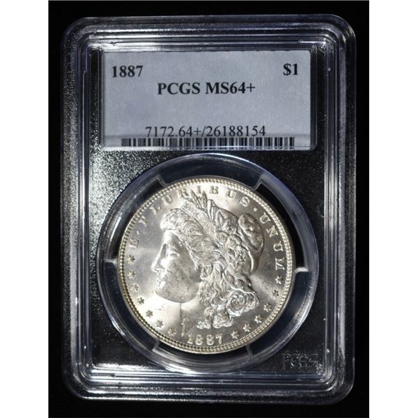 1887 MORGAN DOLLAR PGCS MS64+