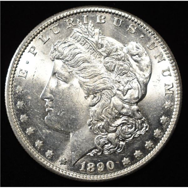1890-S MORGAN DOLLAR CH BU