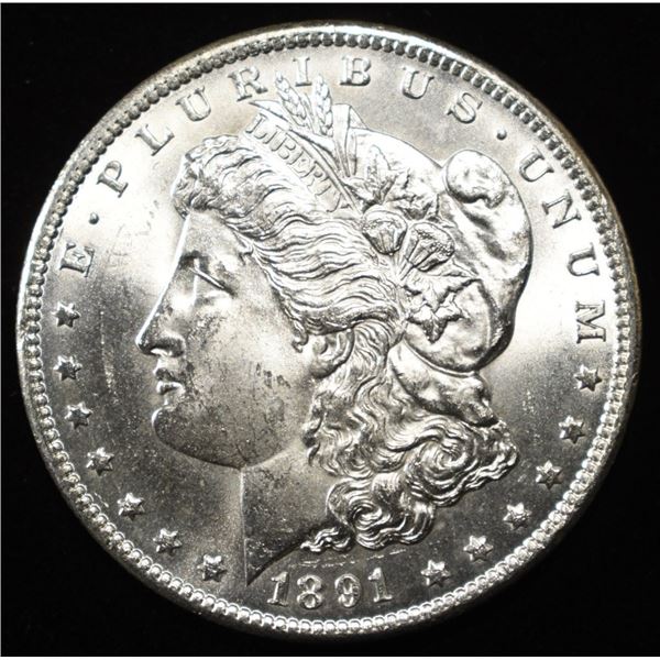 1891-CC MORGAN DOLLAR CH BU