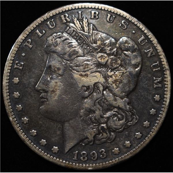 1893-S MORGAN DOLLAR VF