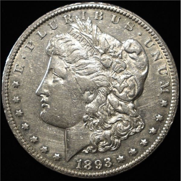1893-CC MORGAN DOLLAR XF/AU
