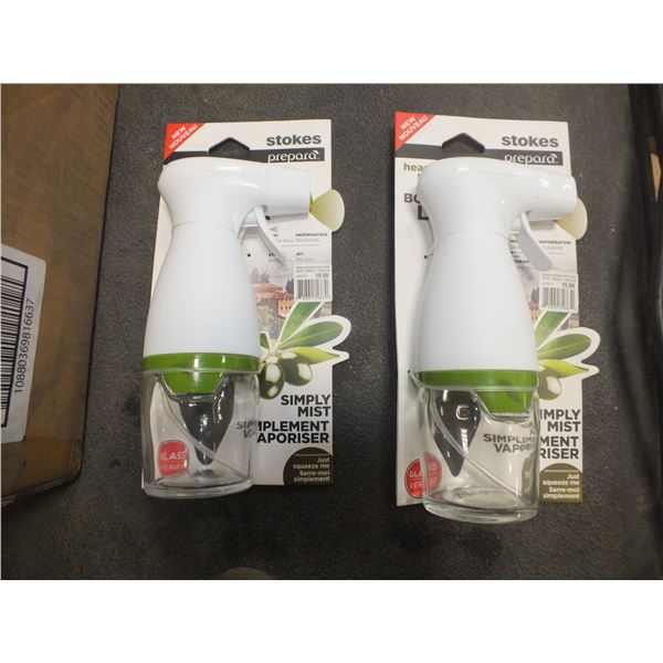 Two Oil Mist Spray Bottles